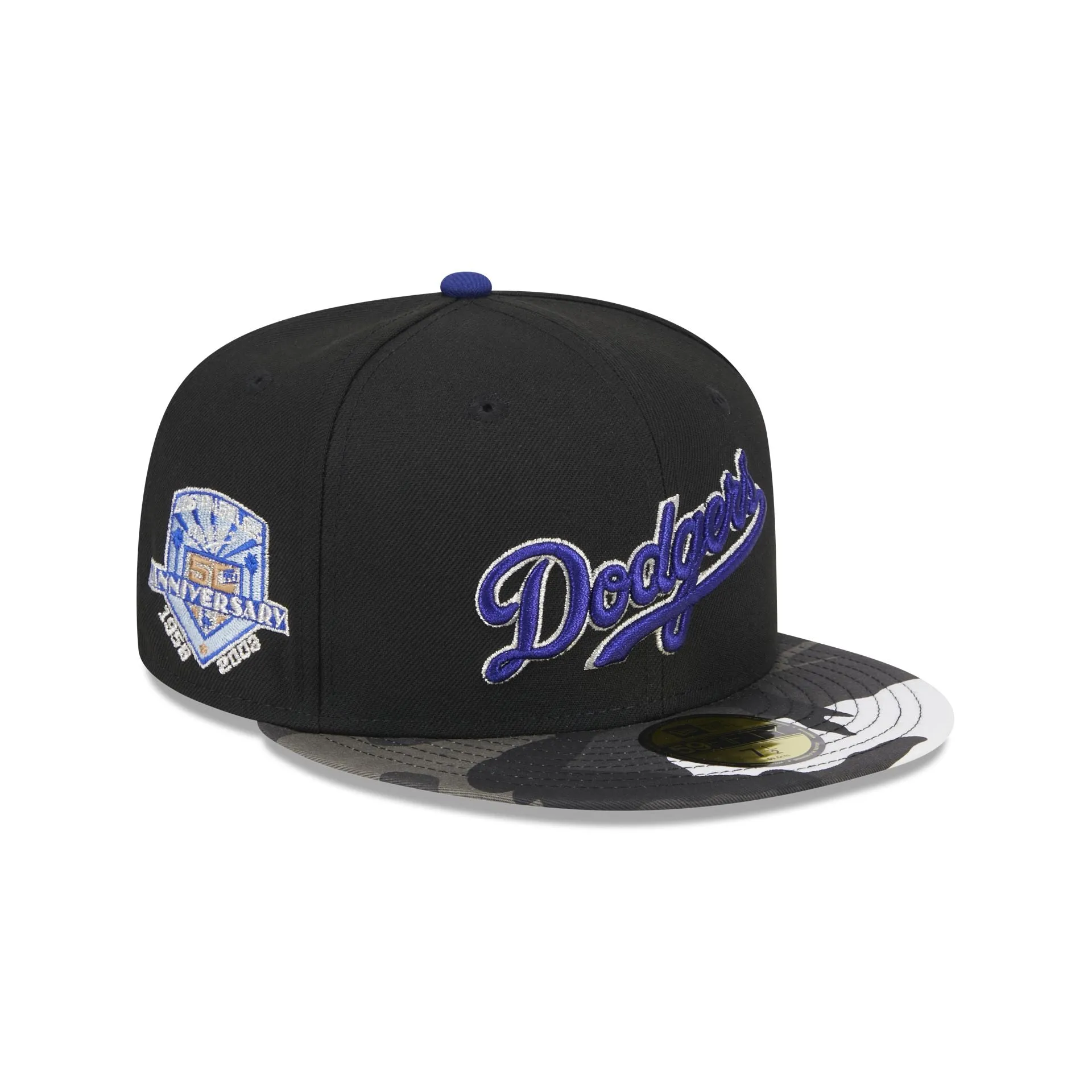 Los Angeles Dodgers Metallic Camo 59FIFTY Fitted Hat sold by New Era