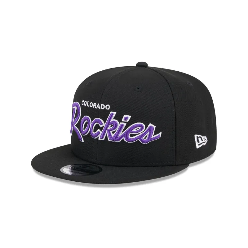 Colorado Rockies Wordmark 9FIFTY Snapback Hat sold by New Era