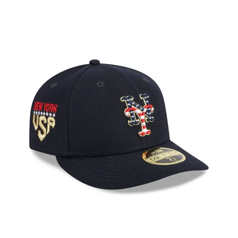 New York Mets Independence Day 2023 Low Profile 59FIFTY Fitted Hat sold by New Era