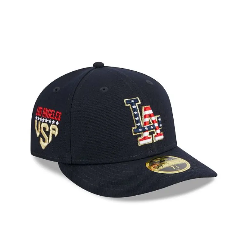 Los Angeles Dodgers Independence Day 2023 Low Profile 59FIFTY Fitted Hat sold by New Era