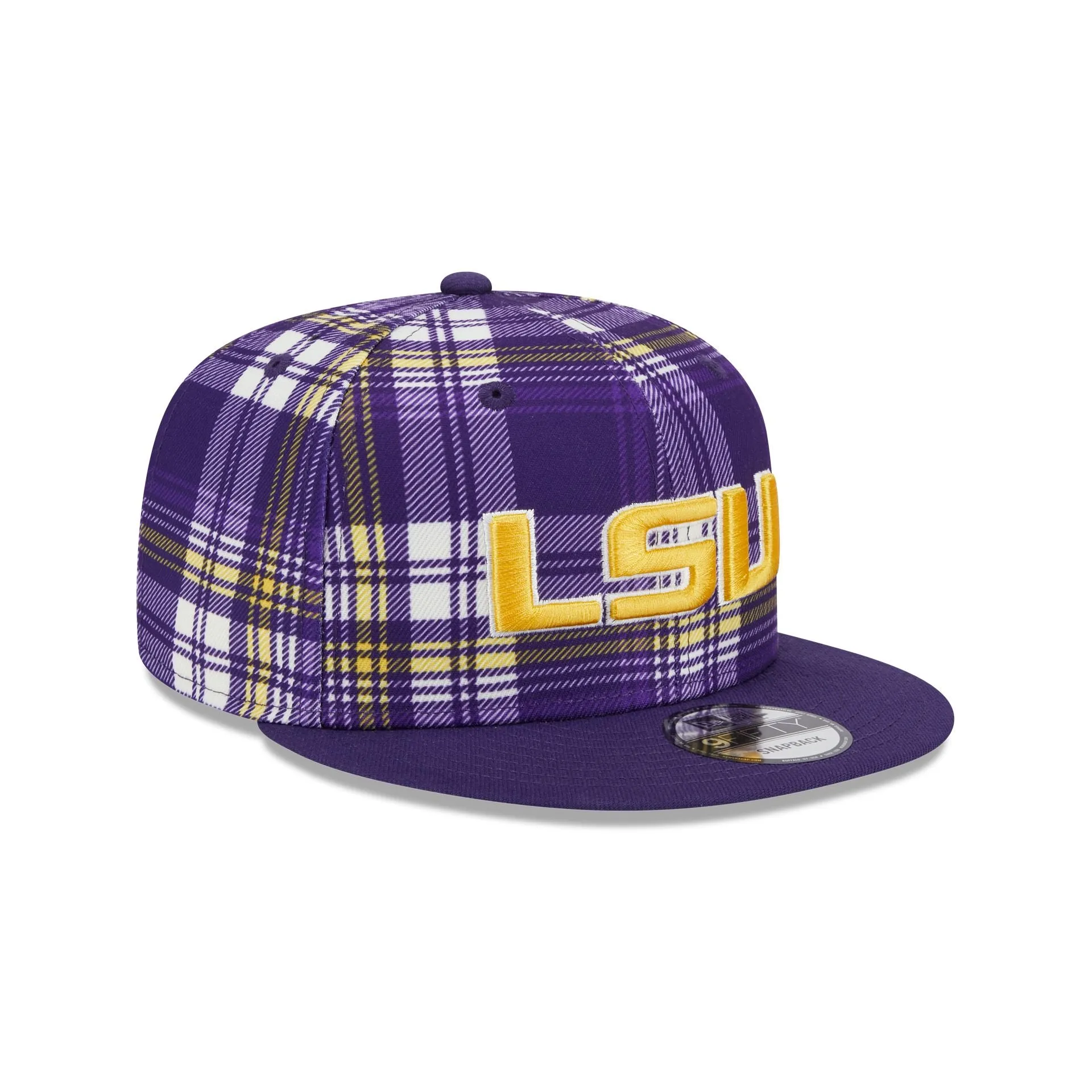 LSU Tigers Plaid 9FIFTY Snapback Hat sold by New Era product image thumbnail 3
