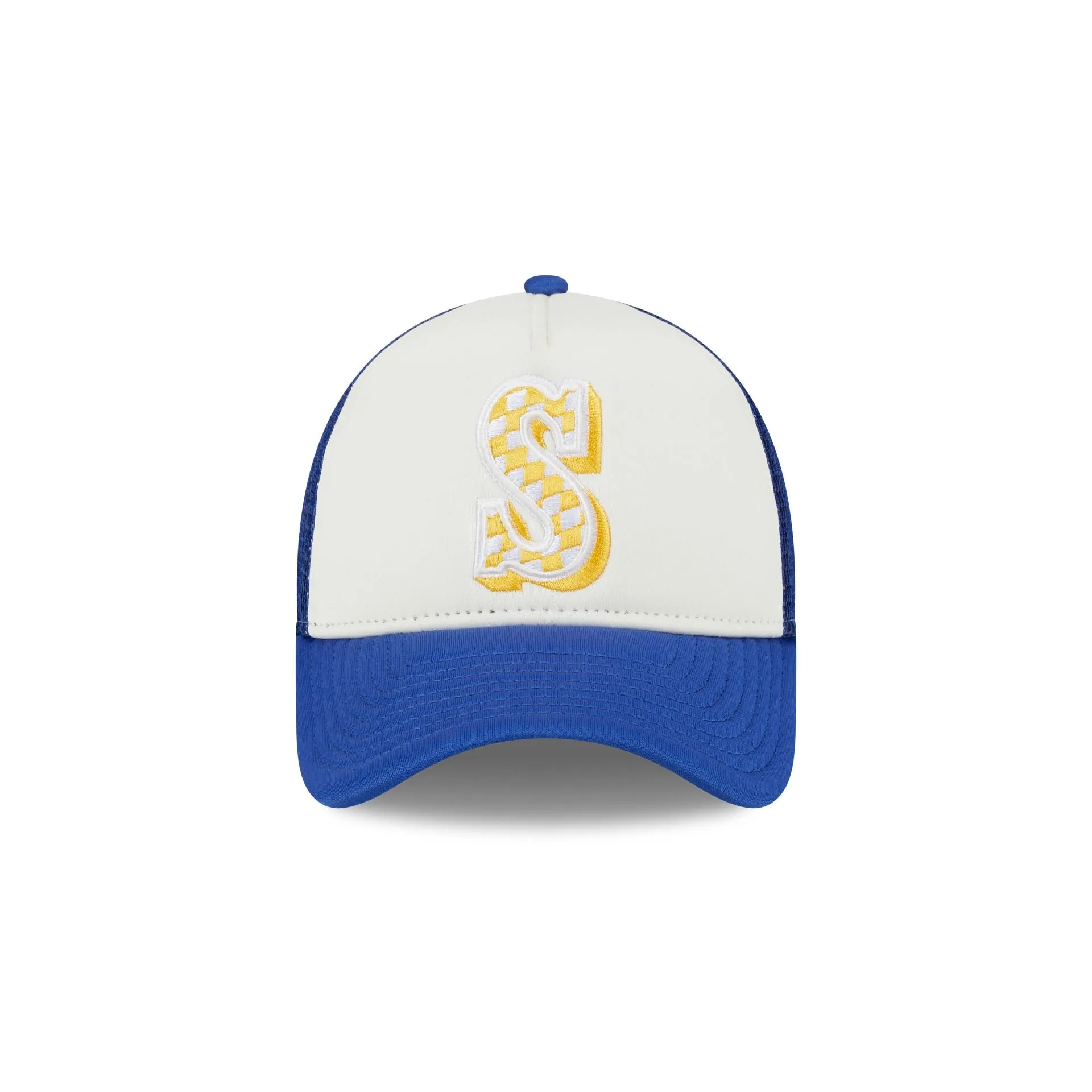 Seattle Mariners Checkered Flag 9FORTY A-Frame Trucker Hat sold by New Era product image thumbnail 2