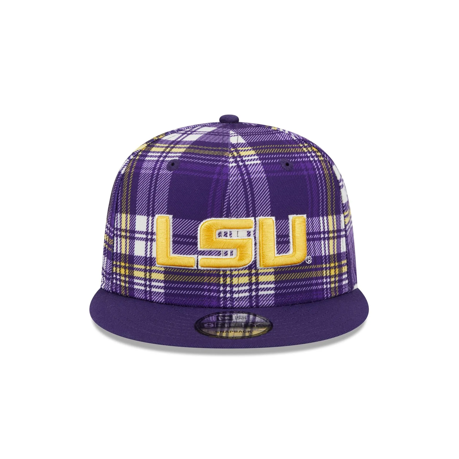 LSU Tigers Plaid 9FIFTY Snapback Hat sold by New Era product image thumbnail 2