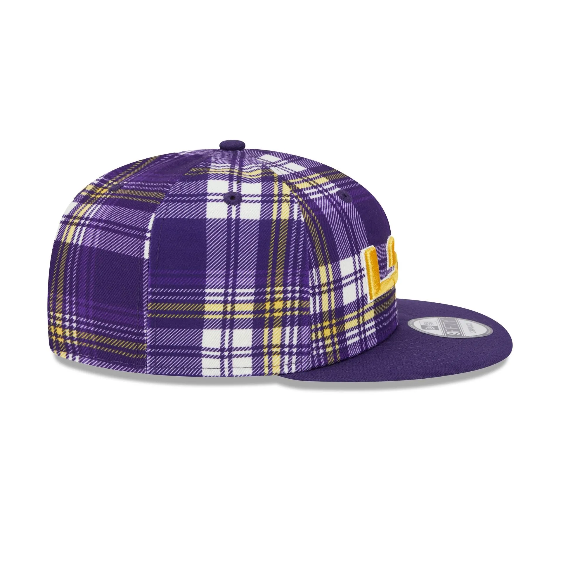 LSU Tigers Plaid 9FIFTY Snapback Hat sold by New Era product image thumbnail 5