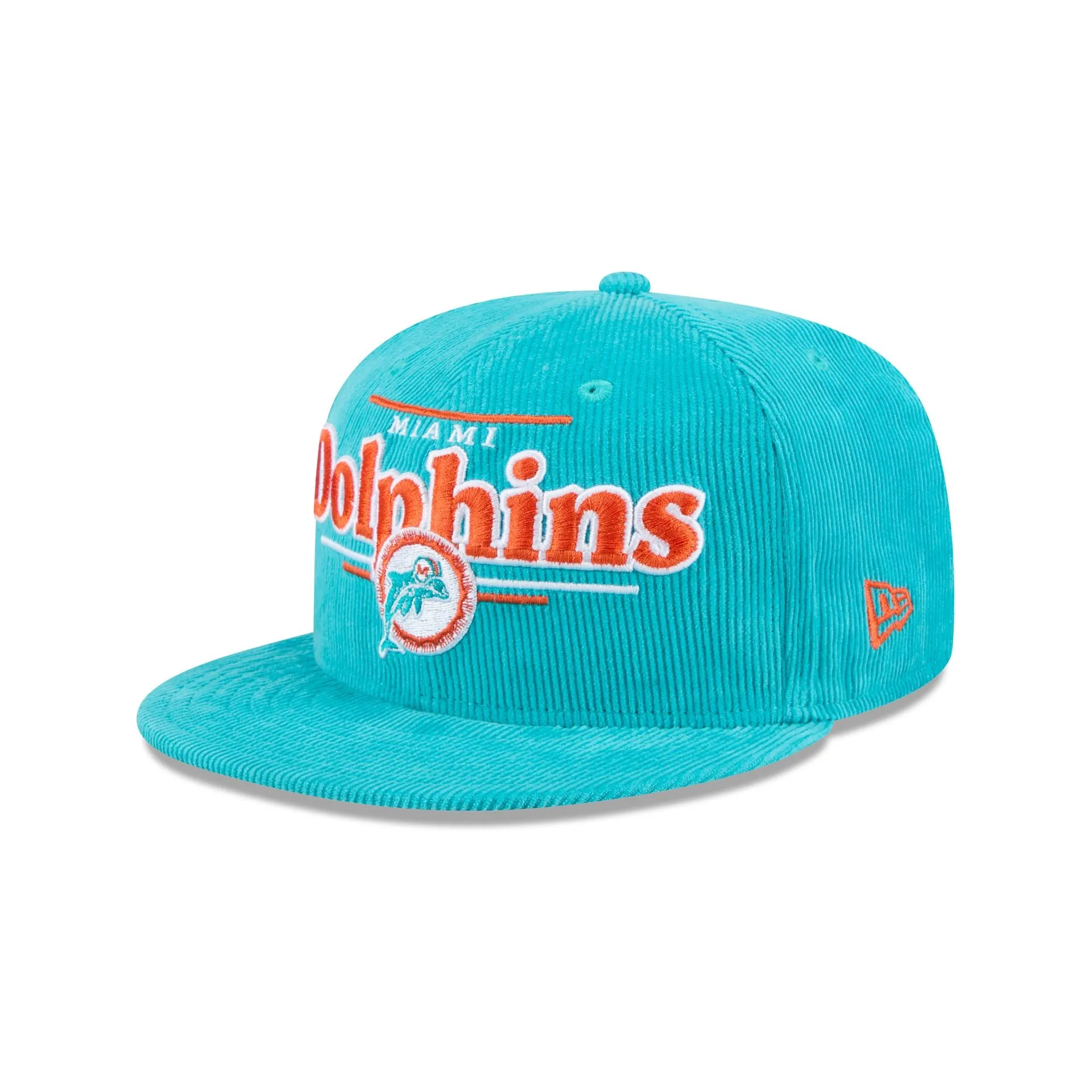 Miami Dolphins Throwback Display 9FIFTY Snapback Hat sold by New Era