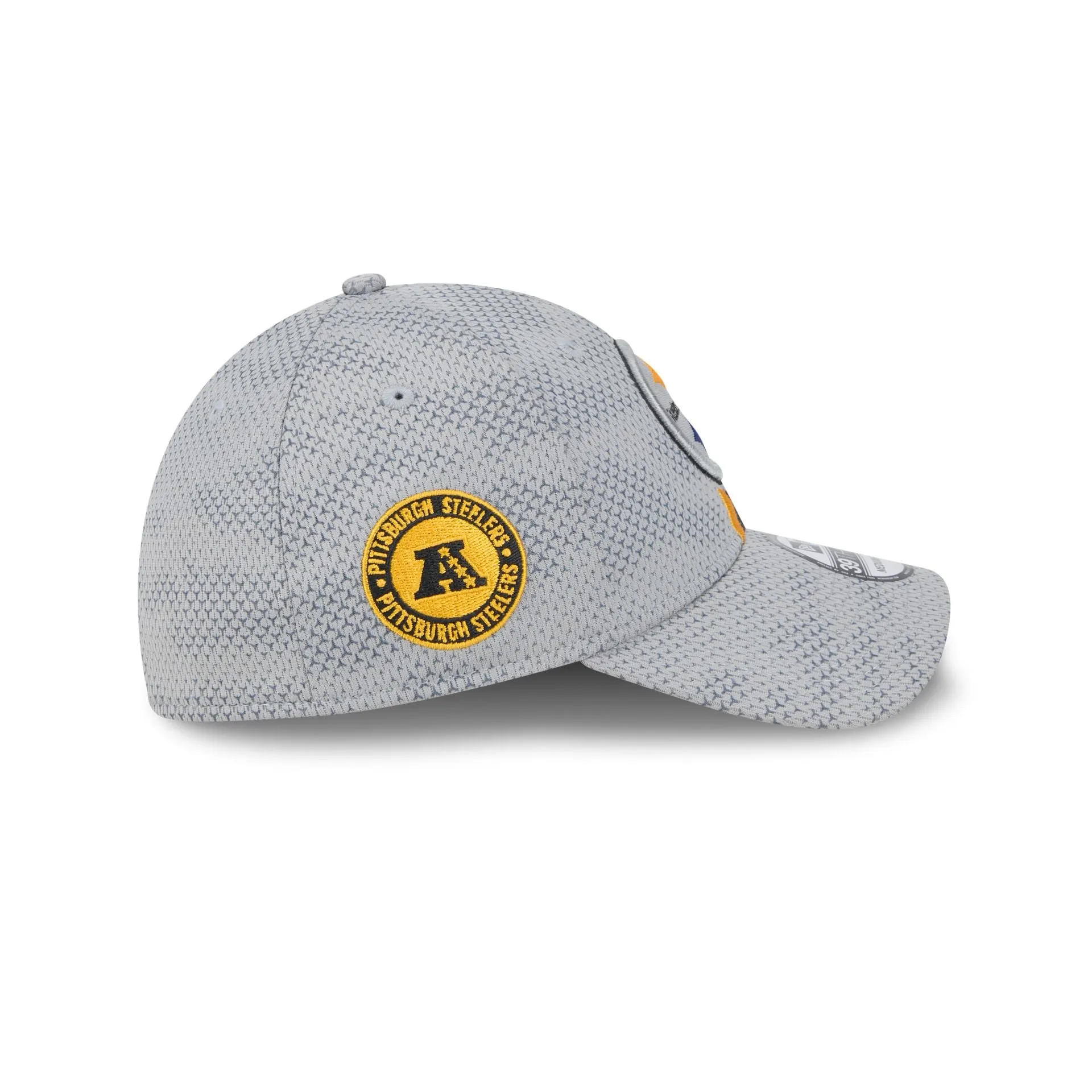 Pittsburgh Steelers 2024 Sideline Gray 39THIRTY Stretch Fit Hat sold by New Era product image thumbnail 4