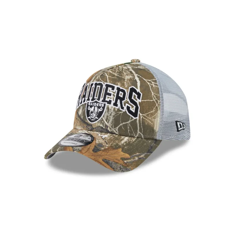 Las Vegas Raiders Active 9FORTY A-Frame Trucker Hat sold by New Era