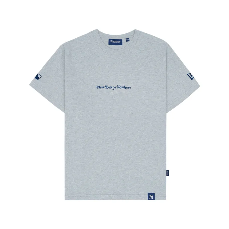 New York or Nowhere x New York Yankees Gray Women's T-Shirt sold by New Era