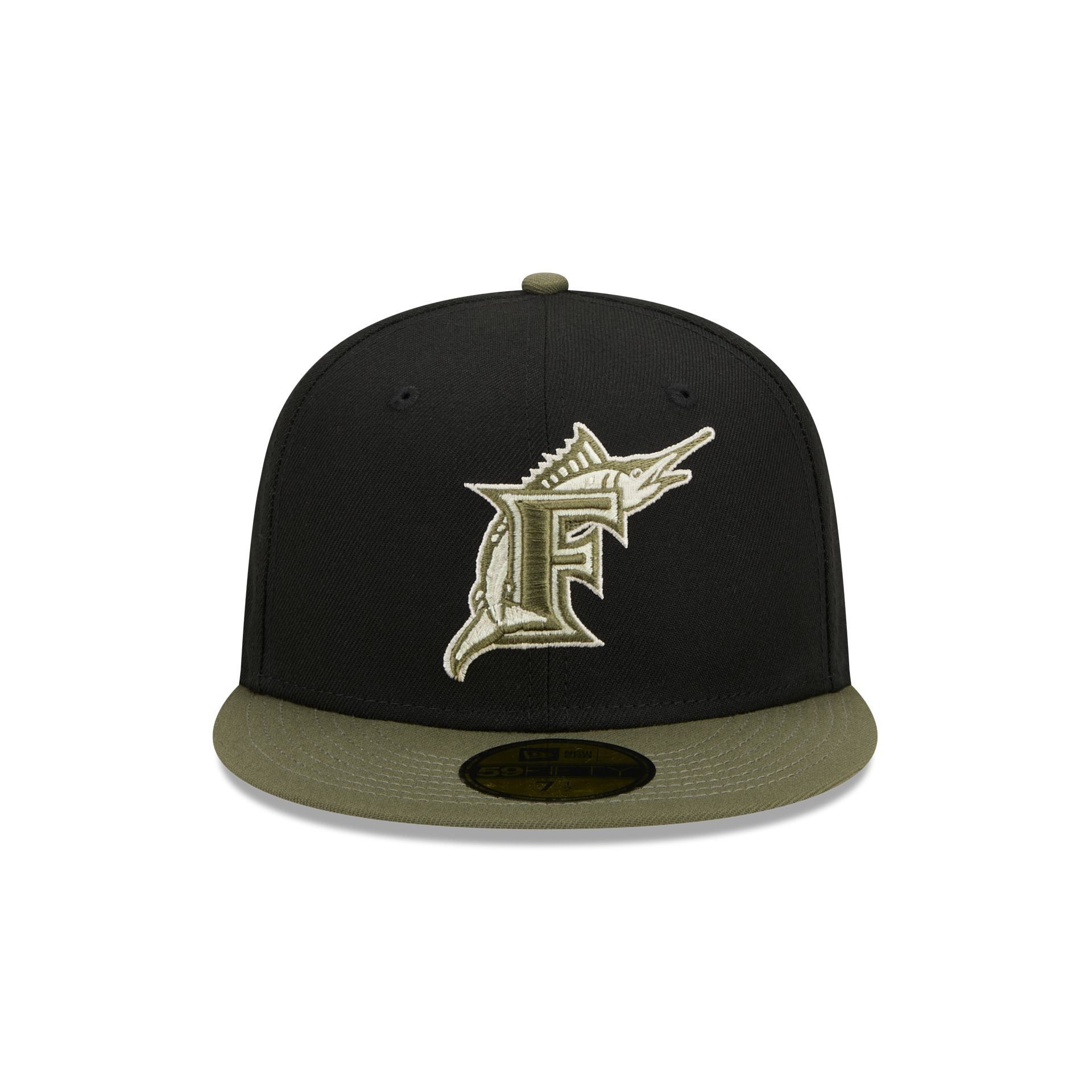 Miami Marlins Khaki Green 59FIFTY Fitted Hat sold by New Era product image thumbnail 2