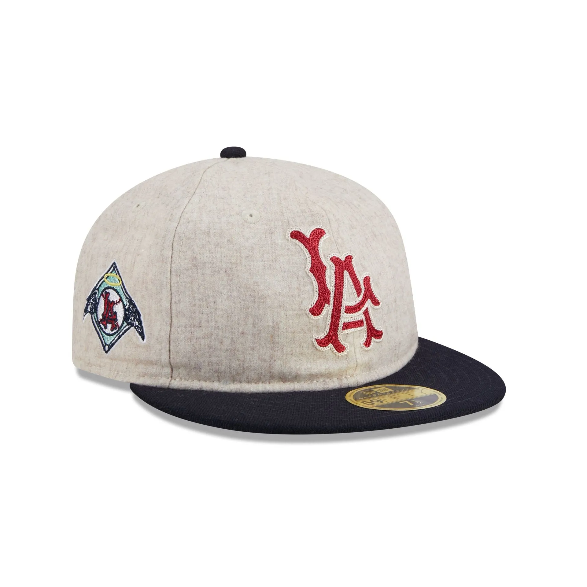 Los Angeles Angels Melton Wool Retro Crown 59FIFTY Fitted Hat sold by New Era