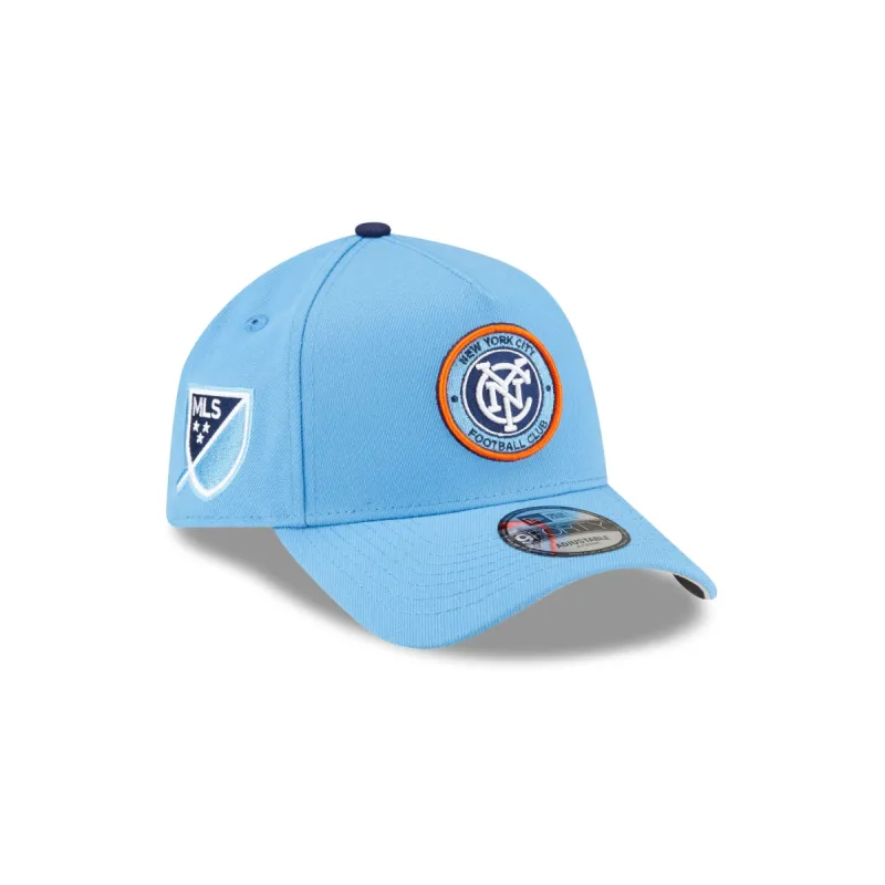 New York City FC 2024 MLS Kickoff 9FORTY A-Frame Snapback Hat sold by New Era