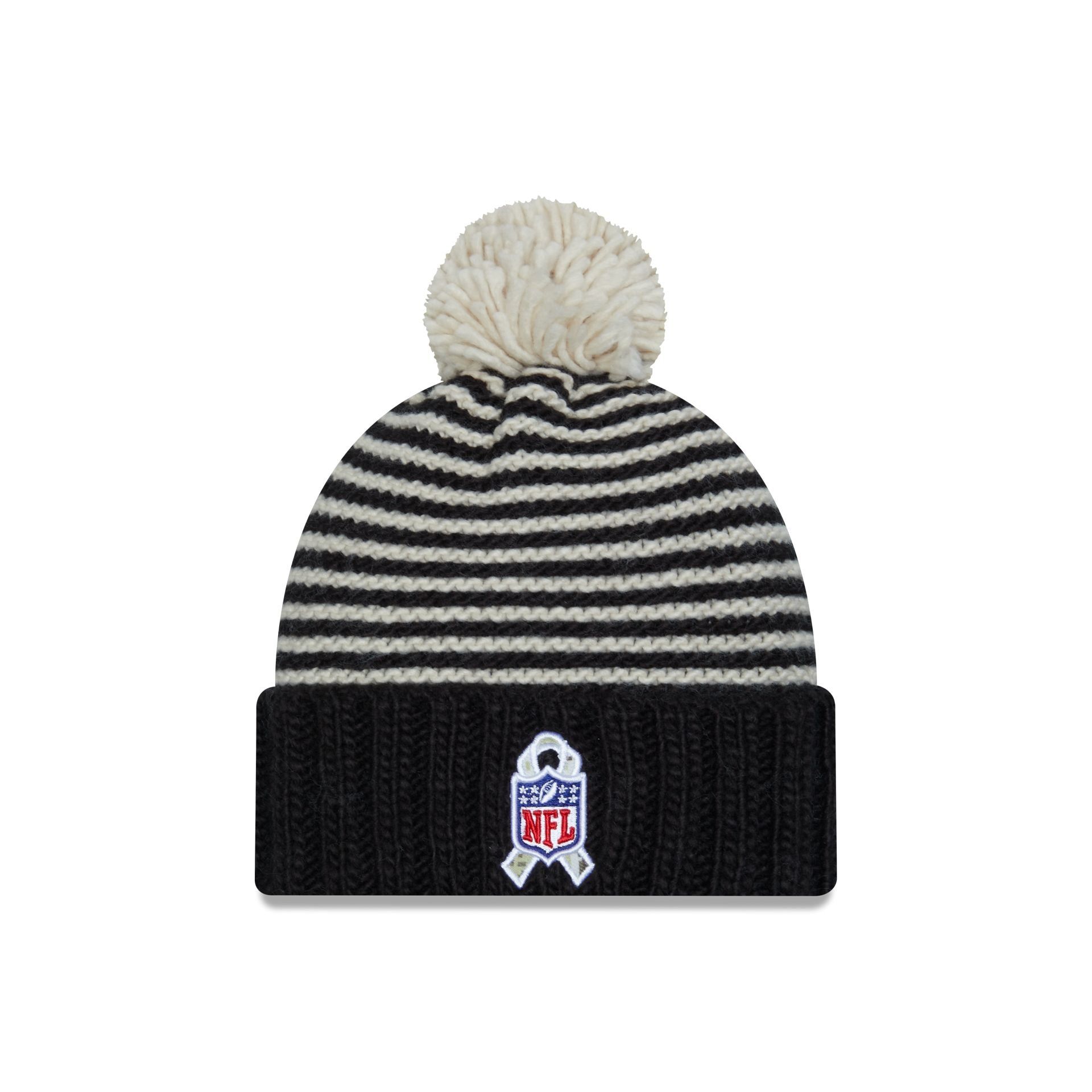 Las Vegas Raiders 2023 Salute to Service Women's Pom Knit Hat sold by New Era product image thumbnail 2