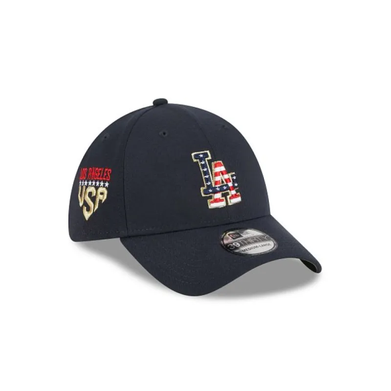 Los Angeles Dodgers Independence Day 2023 39THIRTY Stretch Fit Hat sold by New Era