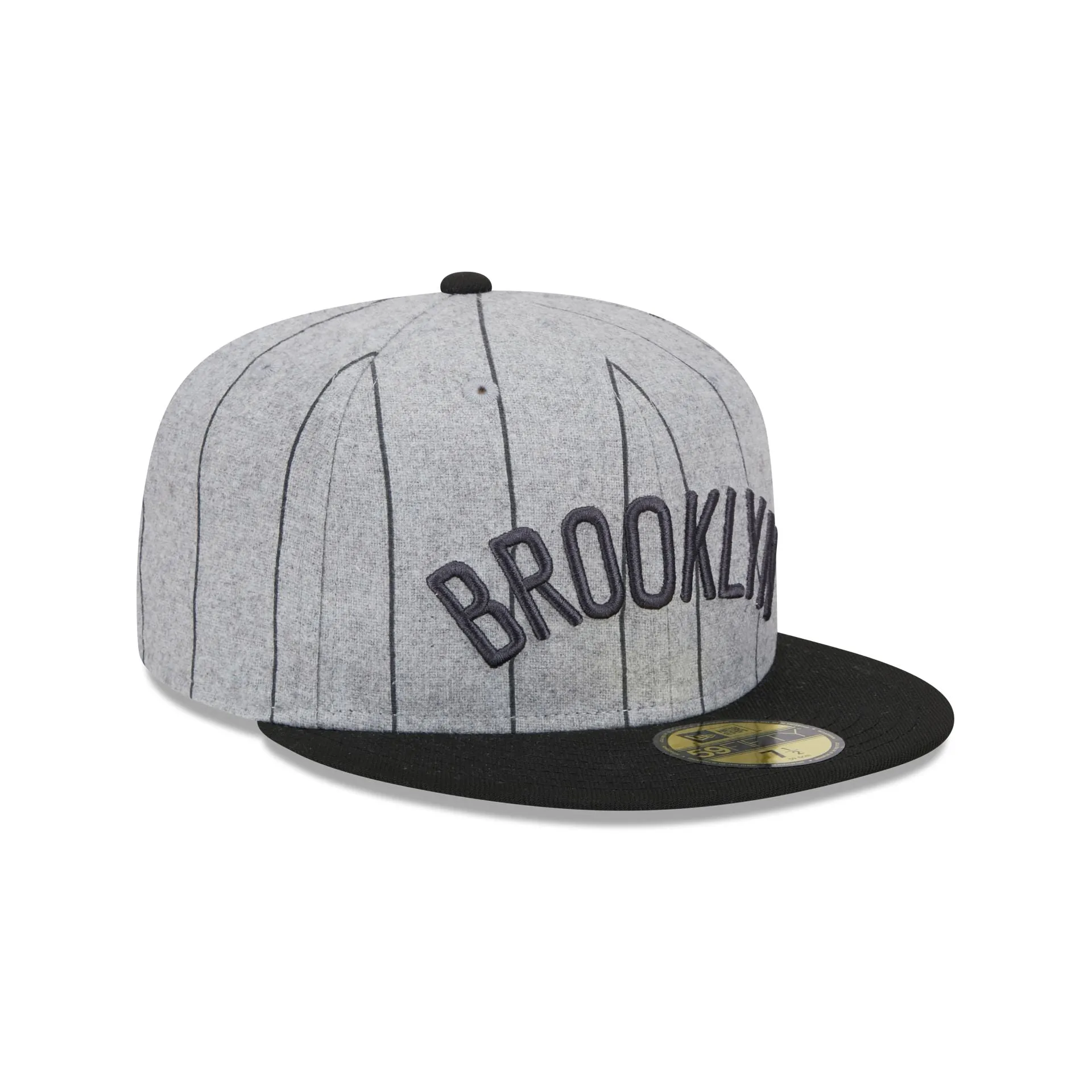 Brooklyn Nets Heather Pinstripe 59FIFTY Fitted Hat sold by New Era product image thumbnail 3