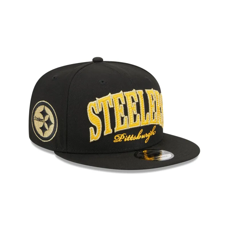 Pittsburgh Steelers Throwback 9FIFTY Snapback Hat sold by New Era