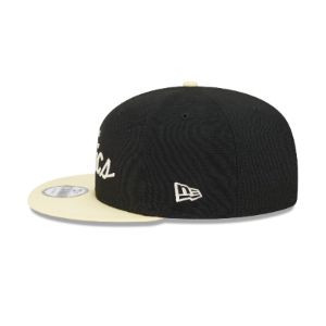 Boston Celtics Pale Yellow Visor 9FIFTY Snapback Hat sold by New Era