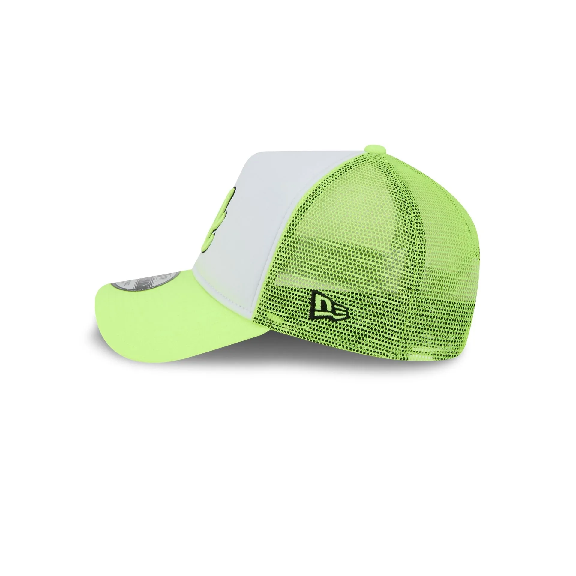 Atlanta Braves Hi Vis Doodle 9FORTY A-Frame Trucker Hat sold by New Era product image thumbnail 4