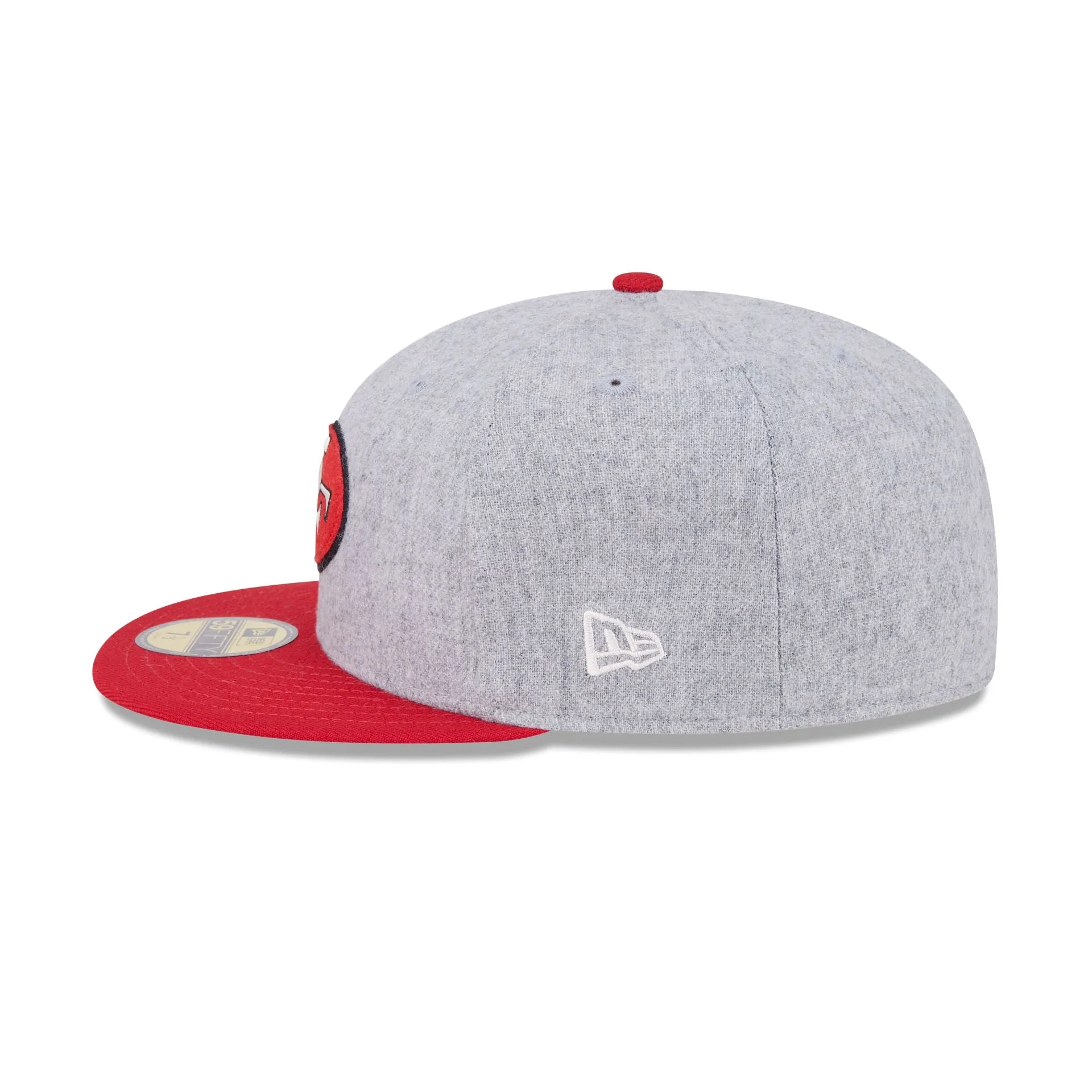 San Francisco 49ers 70th Anniversary Gray 59FIFTY Fitted Hat sold by New Era product image thumbnail 4