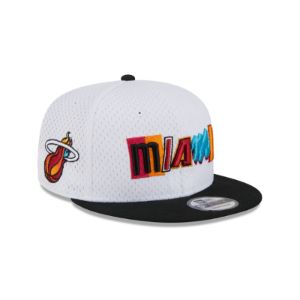 Miami Heat Mesh Crown 9FIFTY Snapback Hat sold by New Era
