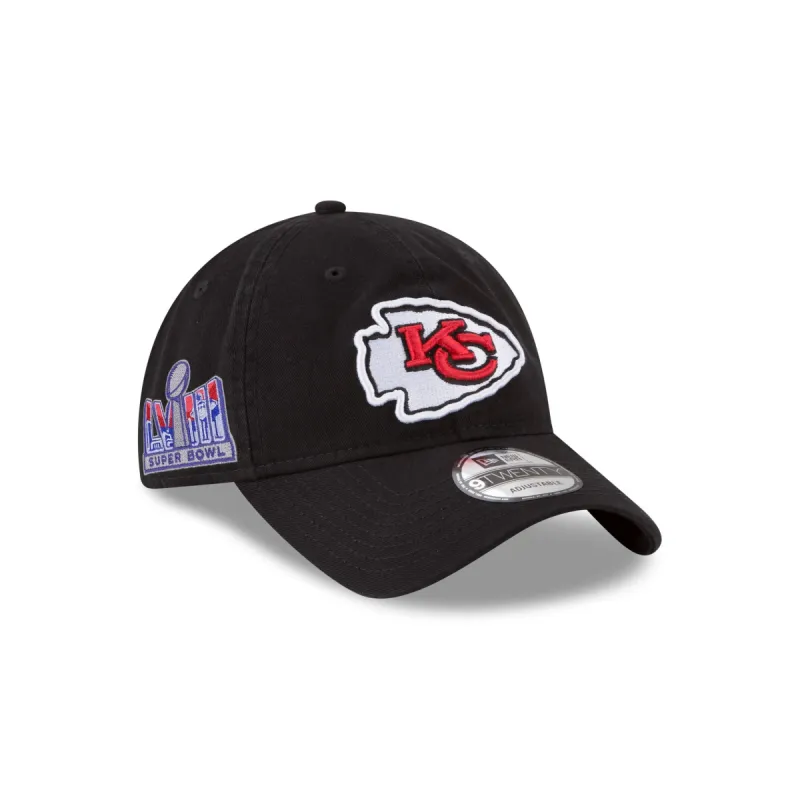 Kansas City Chiefs Super Bowl LVIII Participation Side Patch 9TWENTY Adjustable Hat sold by New Era