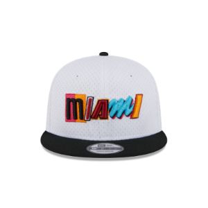 Miami Heat Mesh Crown 9FIFTY Snapback Hat sold by New Era