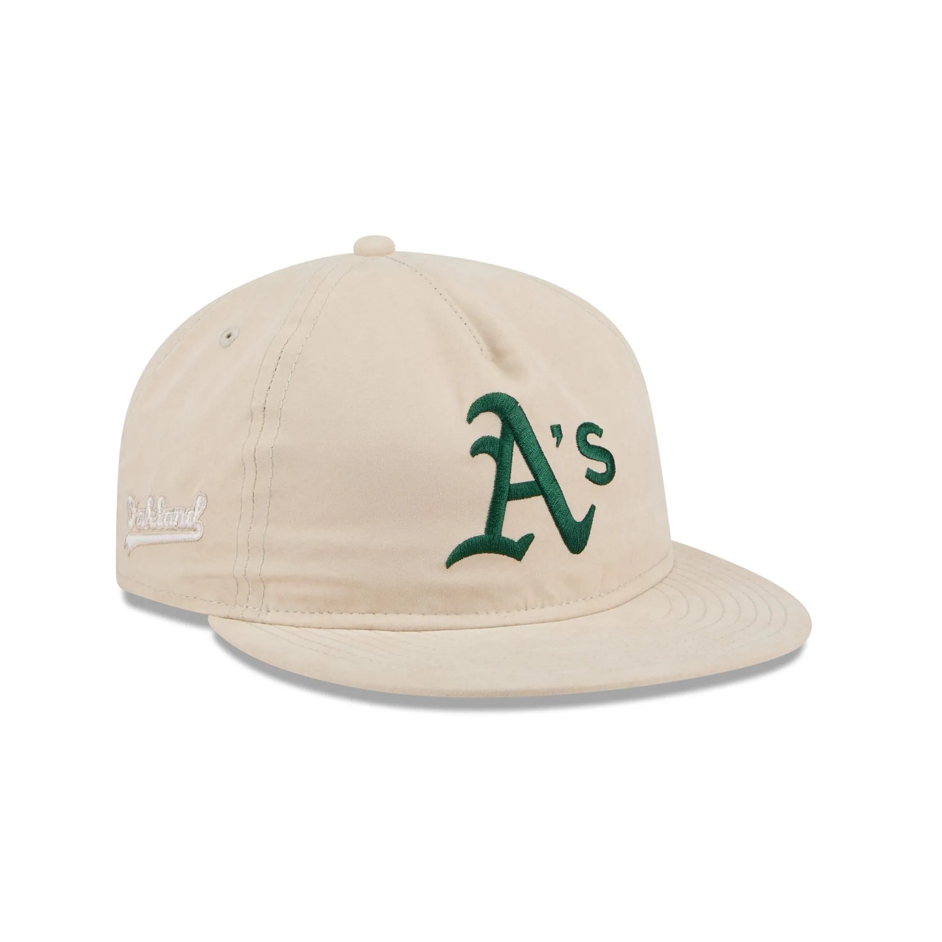 Oakland Athletics Brushed Nylon Retro Crown 9FIFTY Adjustable Hat sold by New Era