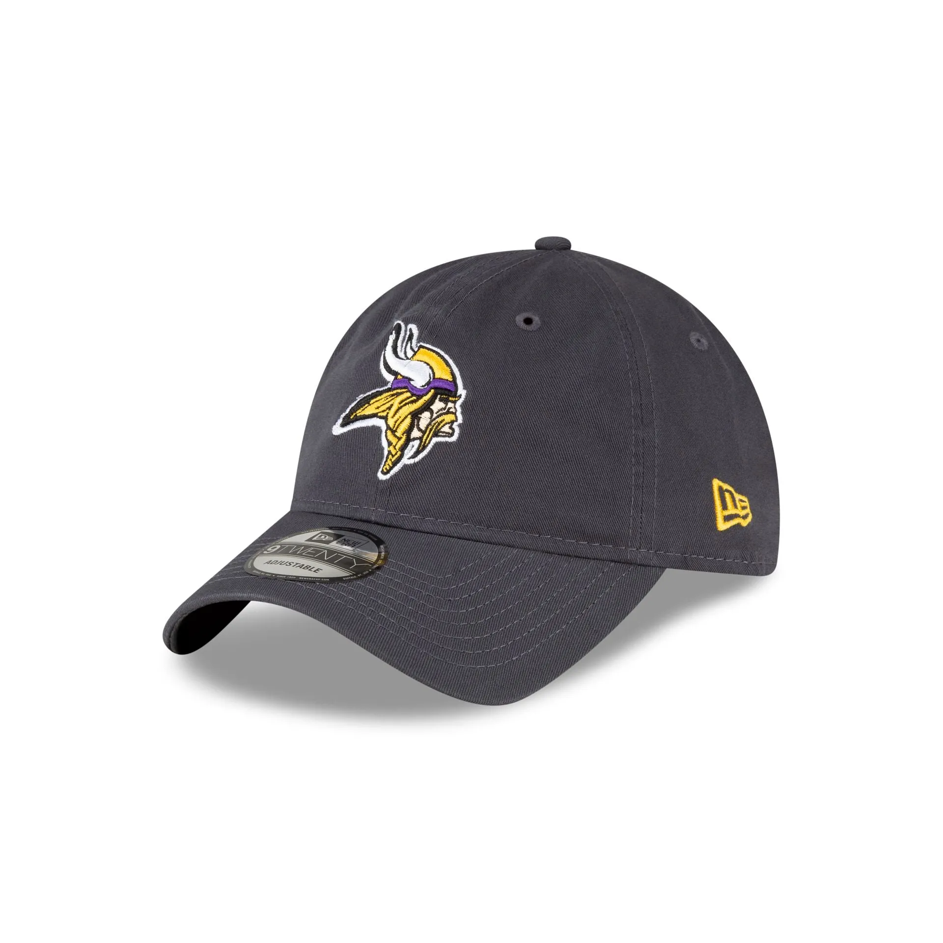 Minnesota Vikings NFL Core Classic Graphite 9TWENTY Adjustable Hat sold by New Era