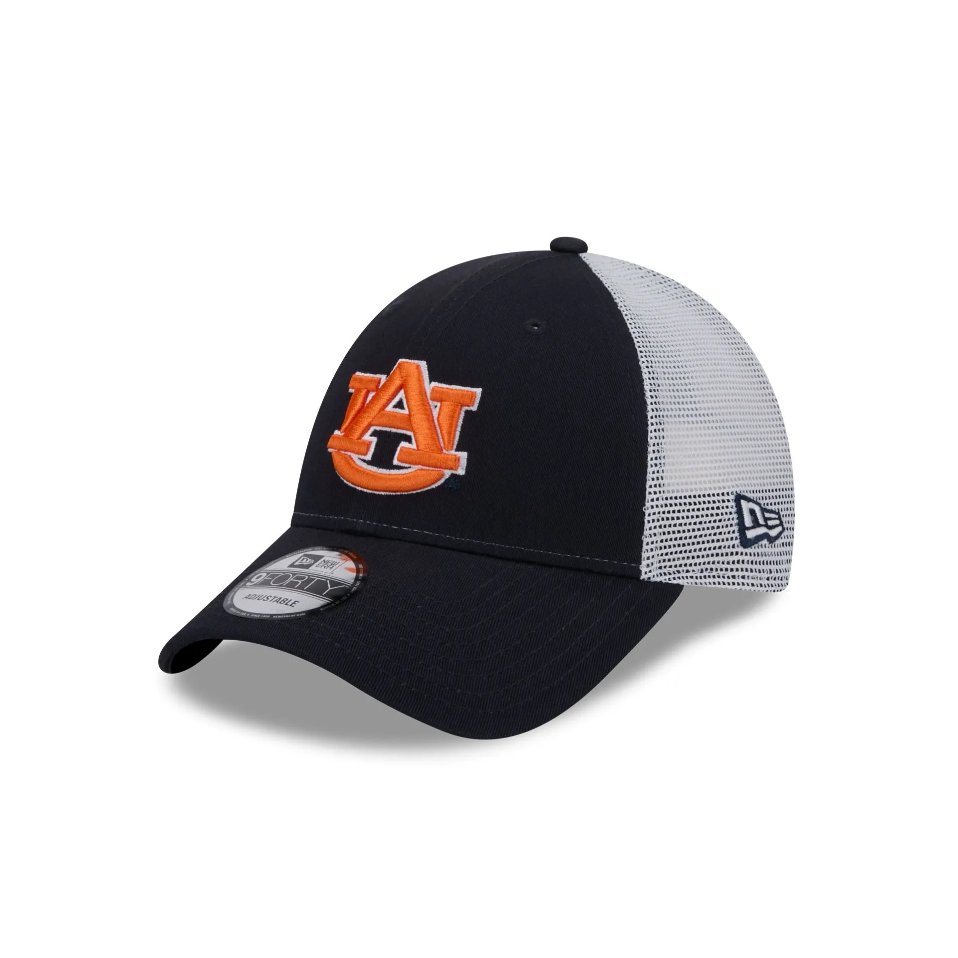 Auburn Tigers Navy 9FORTY Trucker Hat sold by New Era