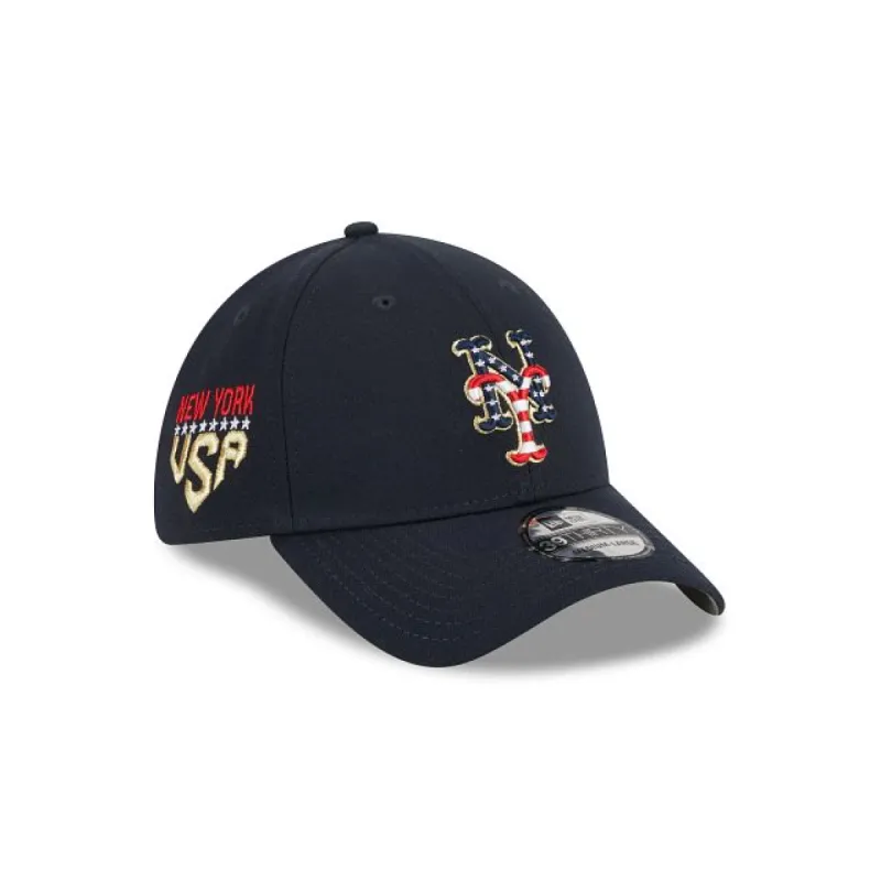 New York Mets Independence Day 2023 39THIRTY Stretch Fit Hat sold by New Era