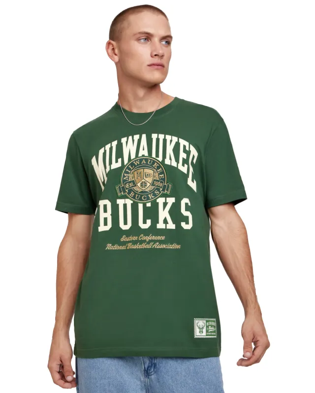 Milwaukee Bucks Letterman Classic T-Shirt sold by New Era