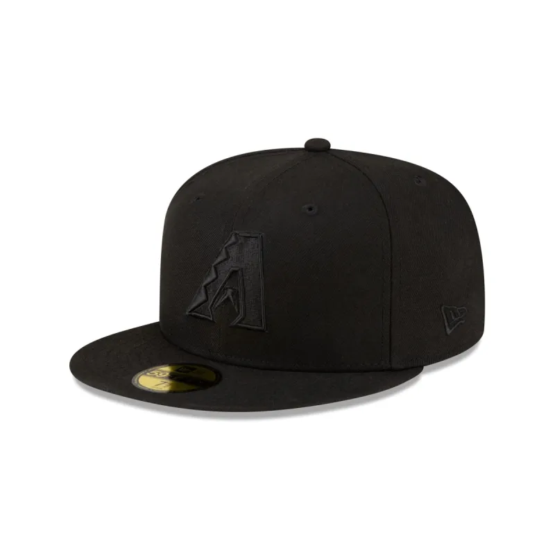 Arizona Diamondbacks Basic Black on Black Game 59FIFTY Fitted Hat sold by New Era