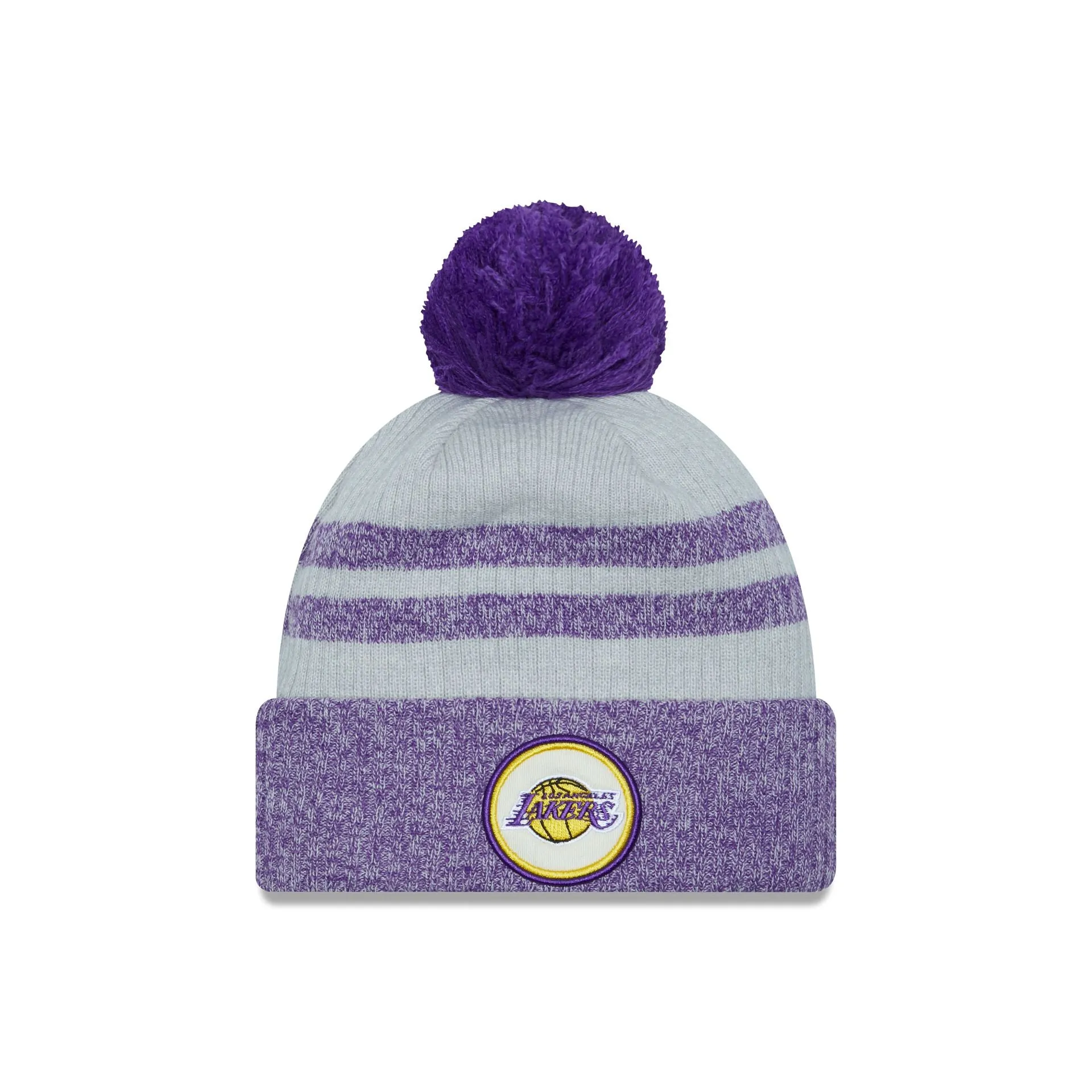 Los Angeles Lakers Sport Night Pom Knit Hat sold by New Era