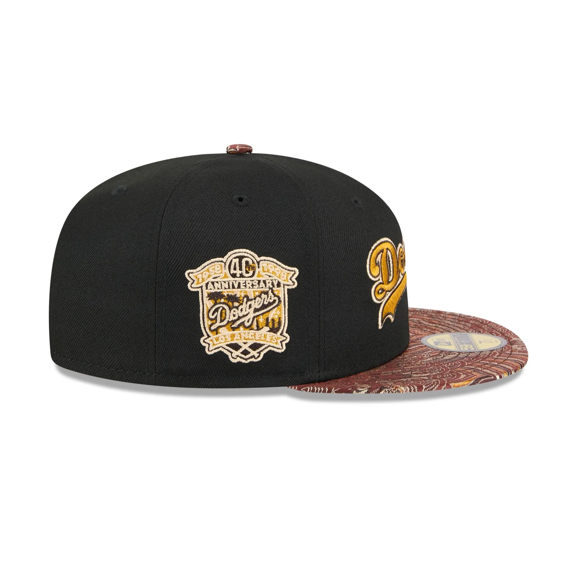 Just Caps Jacquard Visor Los Angeles Dodgers 59FIFTY Fitted Hat sold by New Era product image thumbnail 4