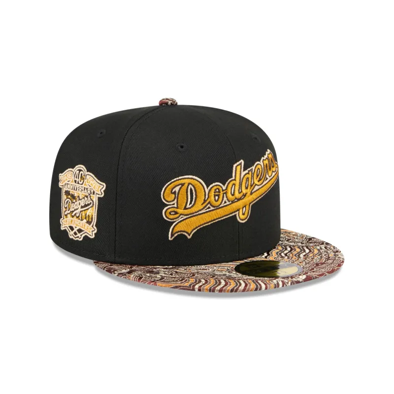 Just Caps Jacquard Visor Los Angeles Dodgers 59FIFTY Fitted Hat sold by New Era