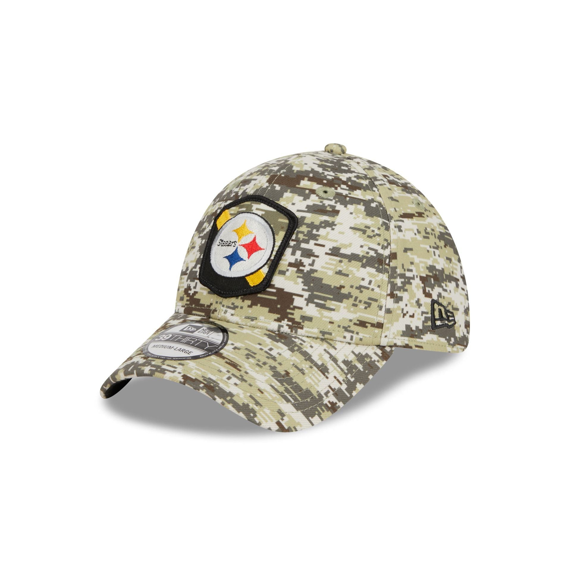Pittsburgh Steelers 2023 Salute to Service Camo 39THIRTY Stretch Fit Hat sold by New Era product image thumbnail 3