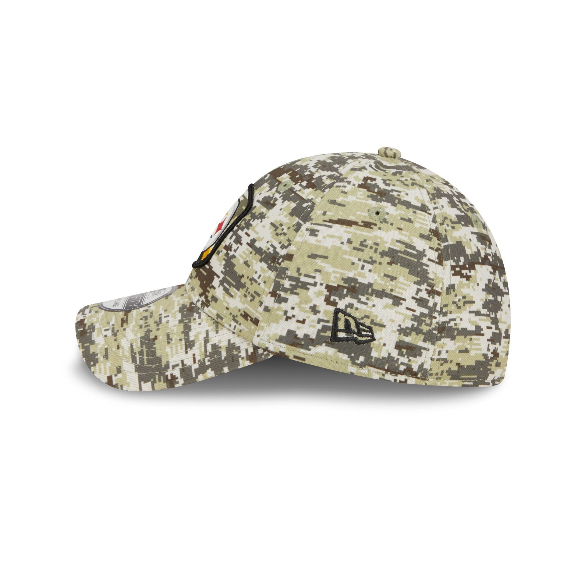 Pittsburgh Steelers 2023 Salute to Service Camo 39THIRTY Stretch Fit Hat sold by New Era product image thumbnail 5