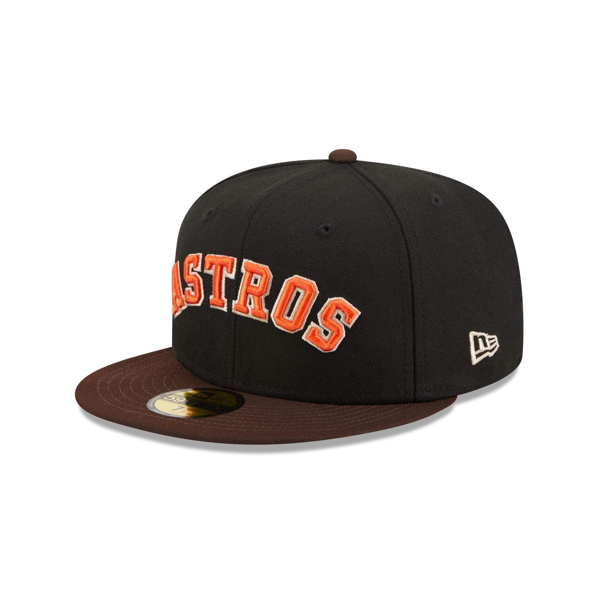 Houston Astros Chocolate Visor 59FIFTY Fitted Hat sold by New Era