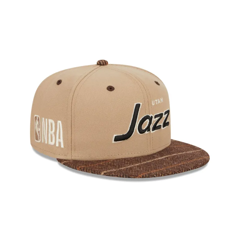 Utah Jazz Traditional Check 9FIFTY Snapback Hat sold by New Era