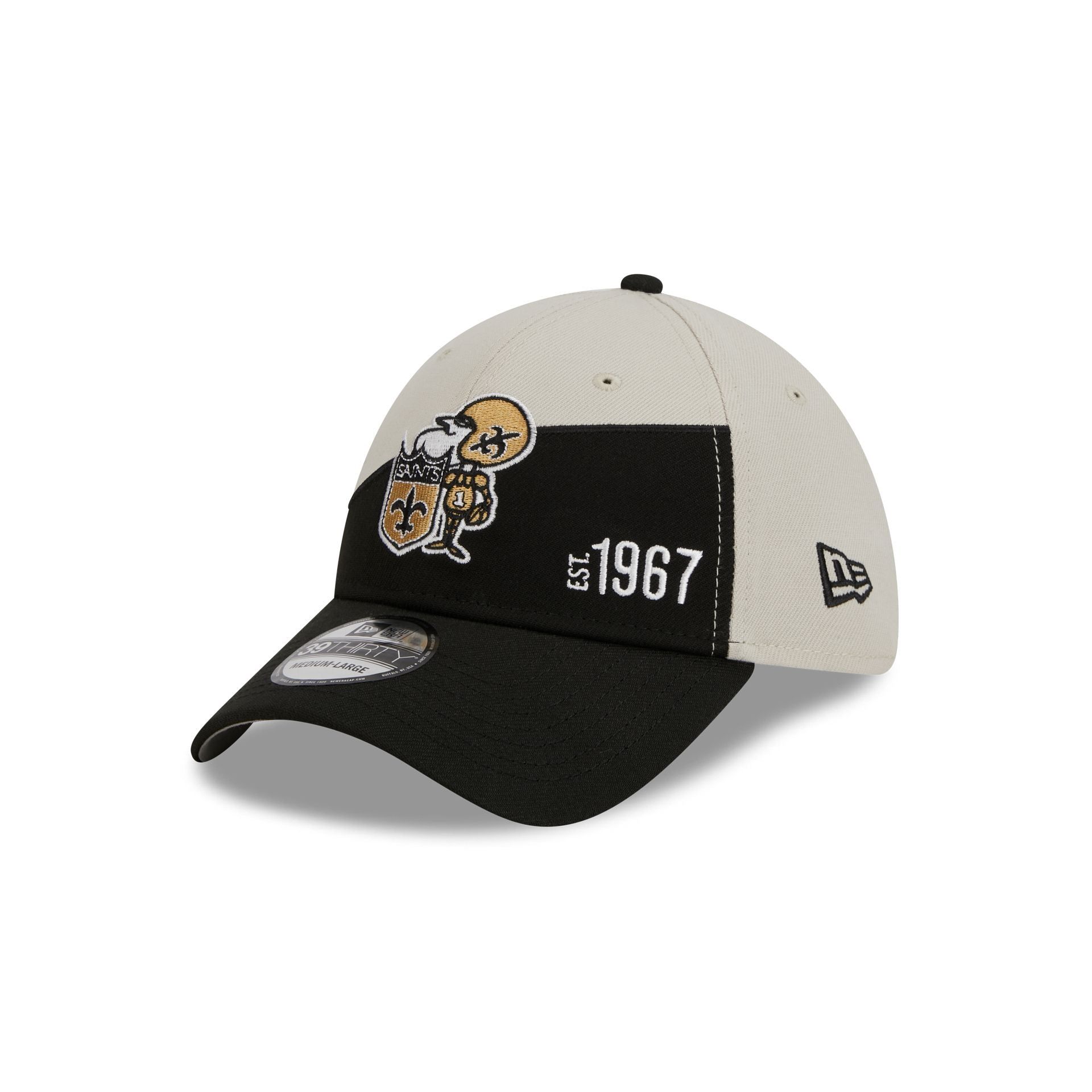 New Orleans Saints 2023 Sideline Historic 39THIRTY Stretch Fit Hat sold by New Era