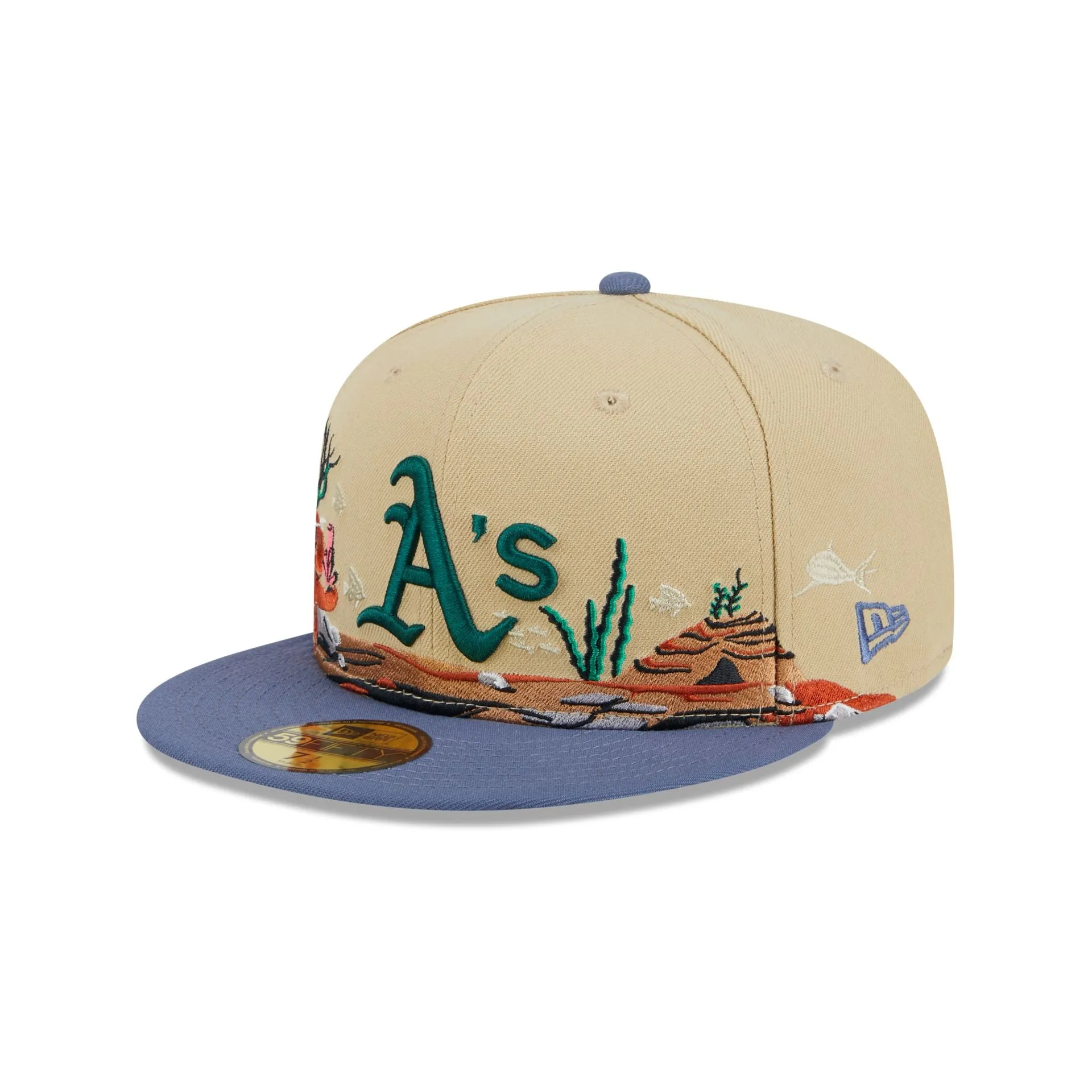 Oakland Athletics Team Landscape 59FIFTY Fitted Hat sold by New Era