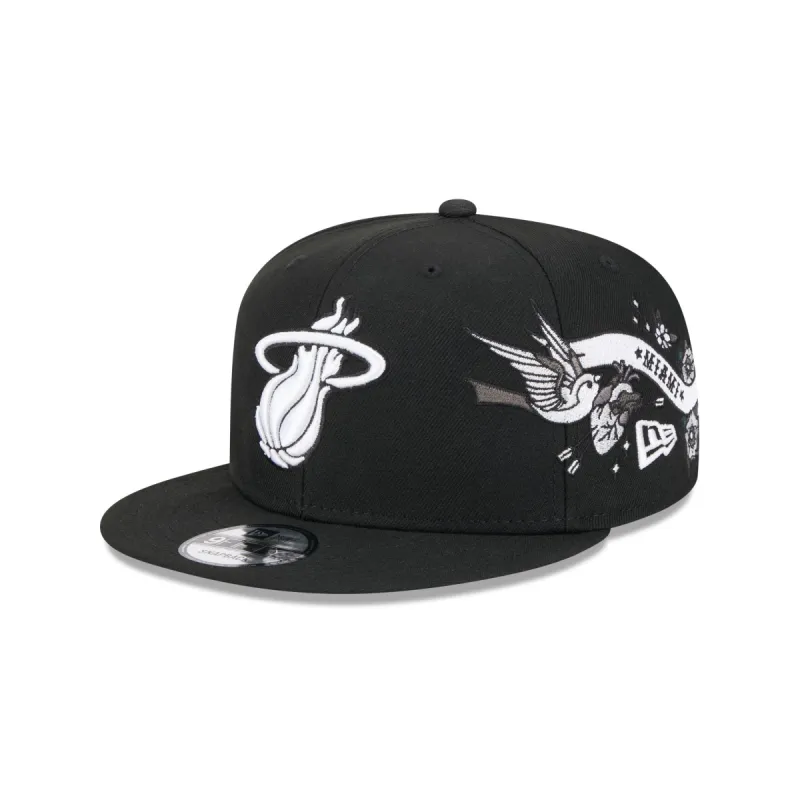 Miami Heat City Art 9FIFTY Snapback Hat sold by New Era
