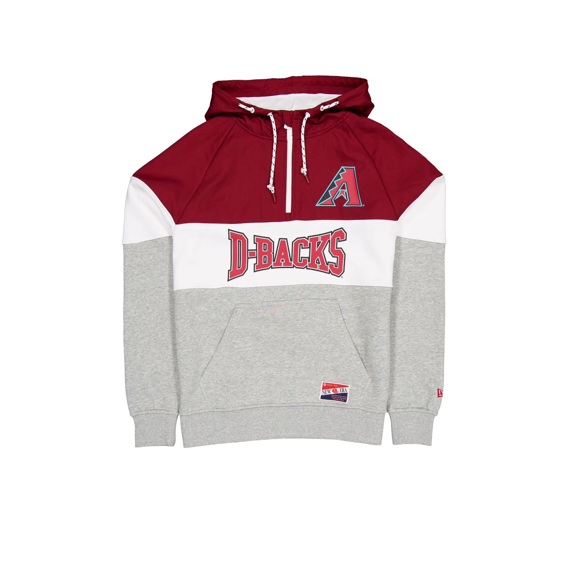 Arizona Diamondbacks Throwback Color Block Hoodie sold by New Era