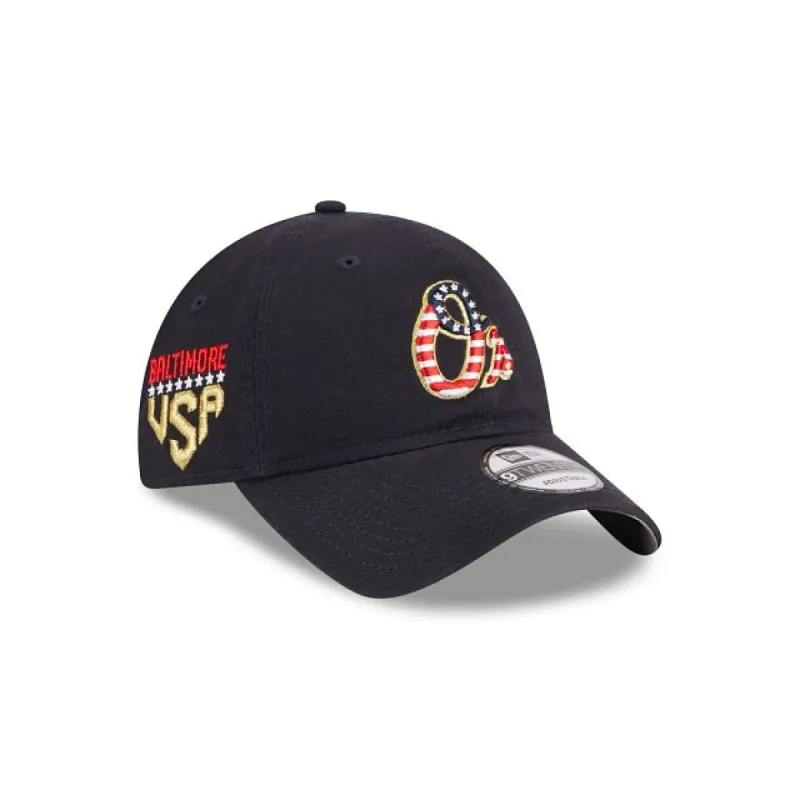 Baltimore Orioles Independence Day 2023 9TWENTY Adjustable Hat sold by New Era