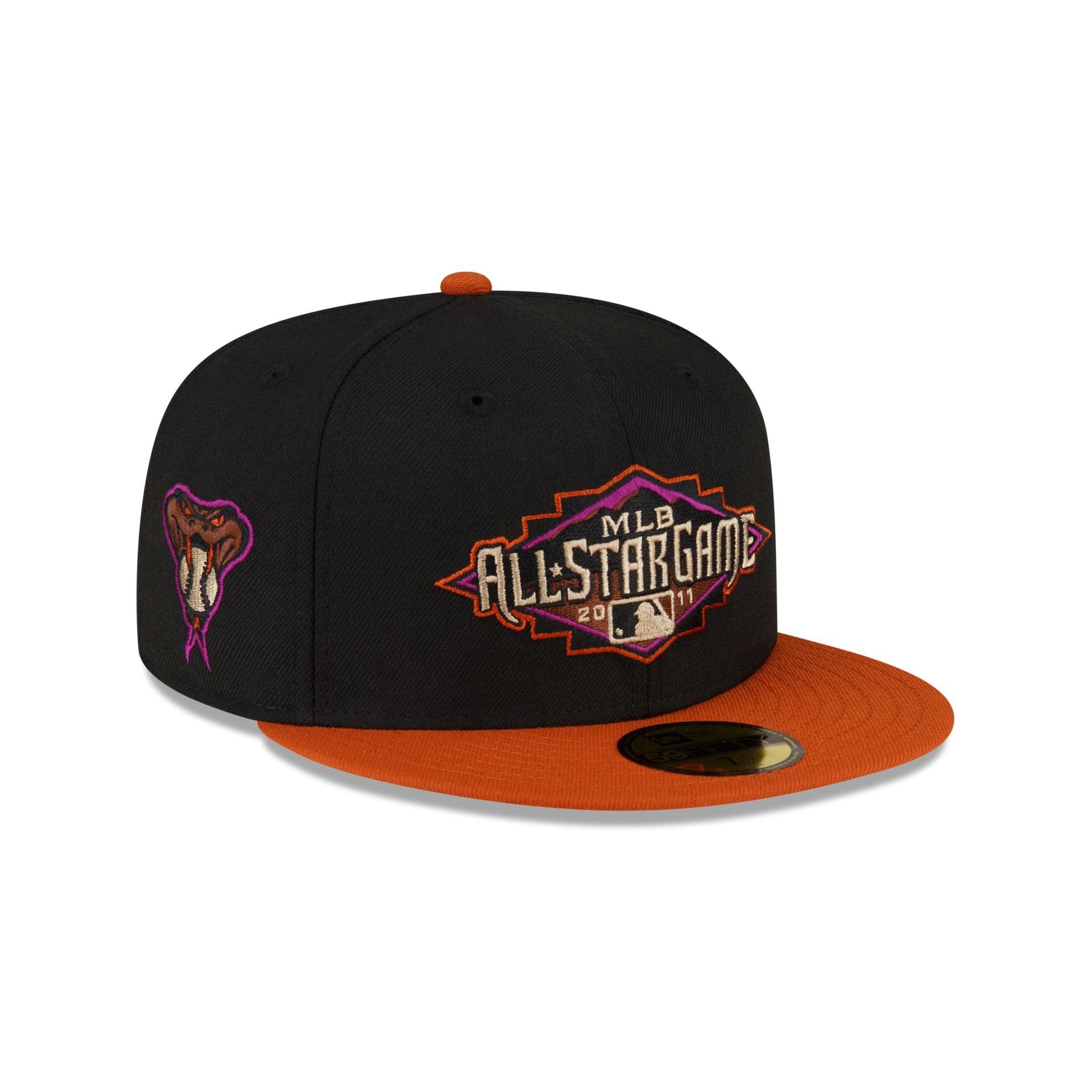 Just Caps Black Crown Arizona Diamondbacks 59FIFTY Fitted Hat sold by New Era