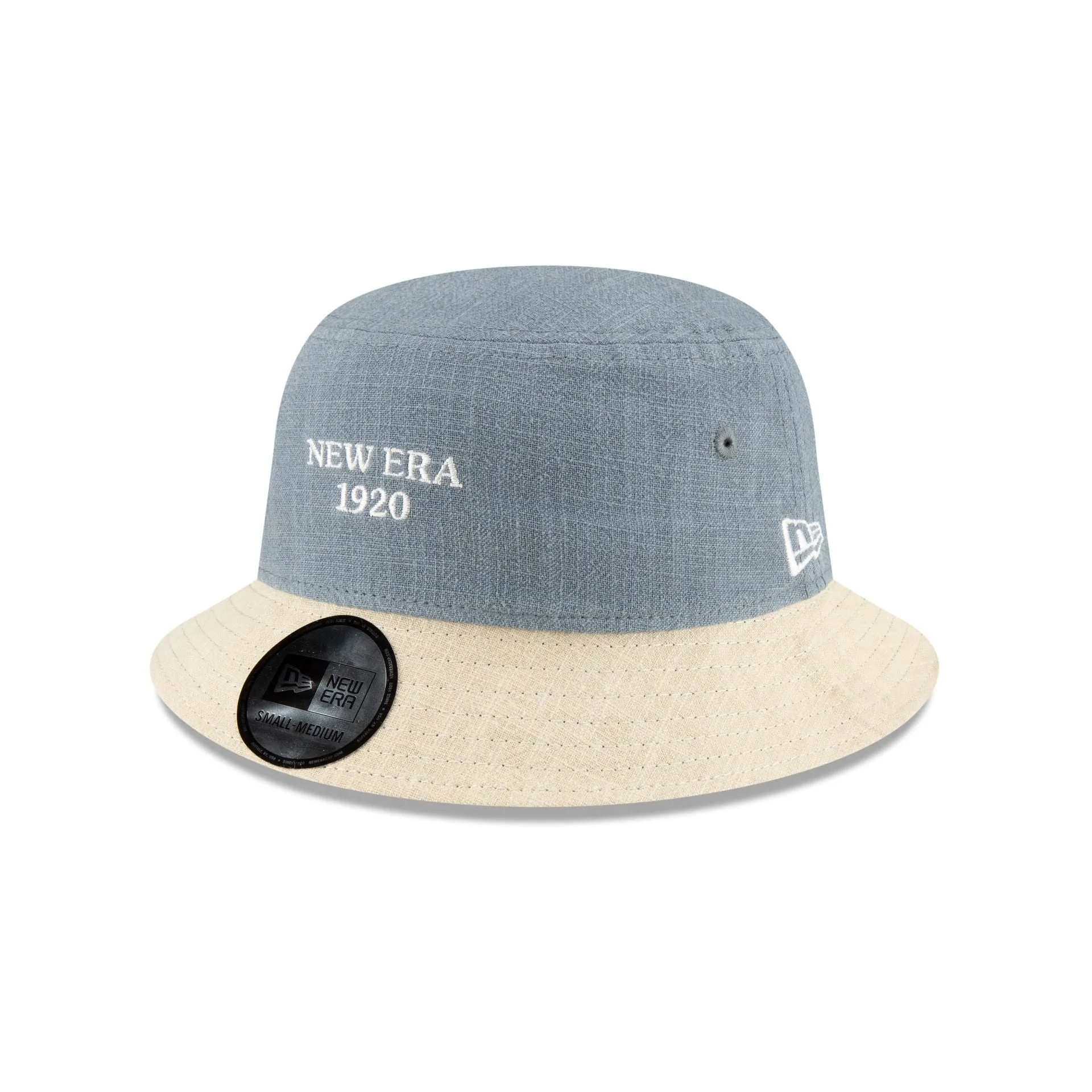 New Era Cap Soft Linen Slate Bucket Hat sold by New Era