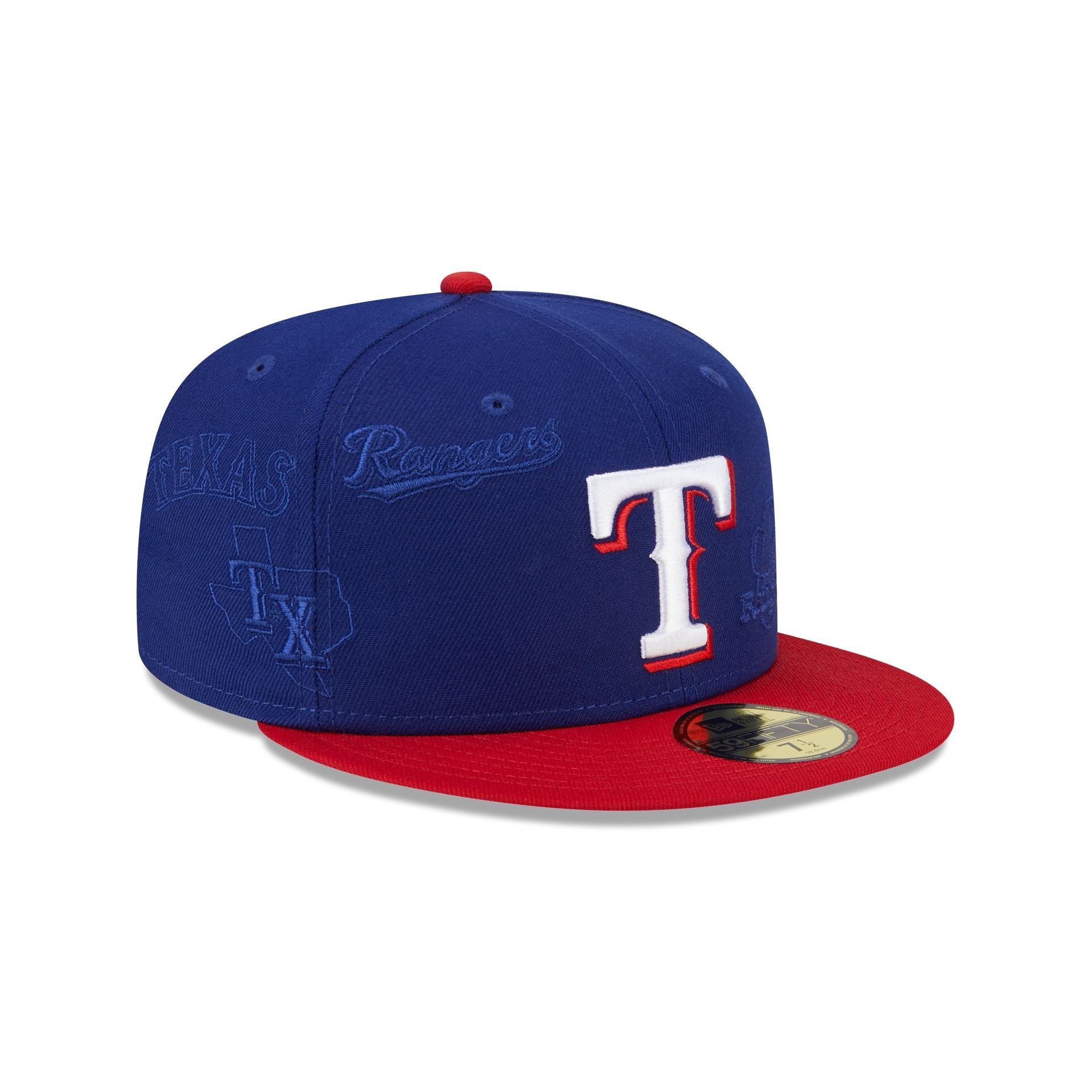 Texas Rangers Multi Logo 59FIFTY Fitted Hat sold by New Era product image thumbnail 3