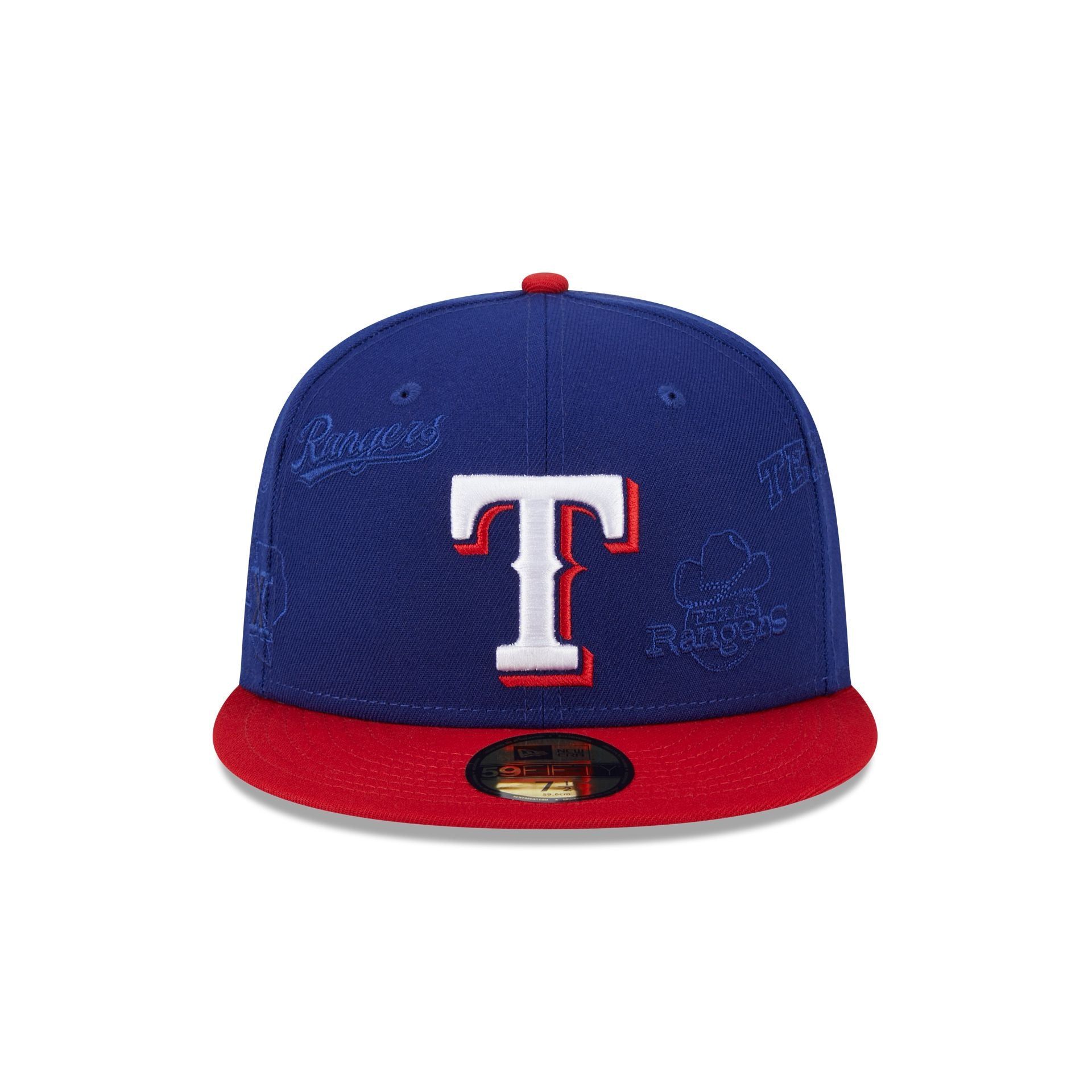 Texas Rangers Multi Logo 59FIFTY Fitted Hat sold by New Era product image thumbnail 2
