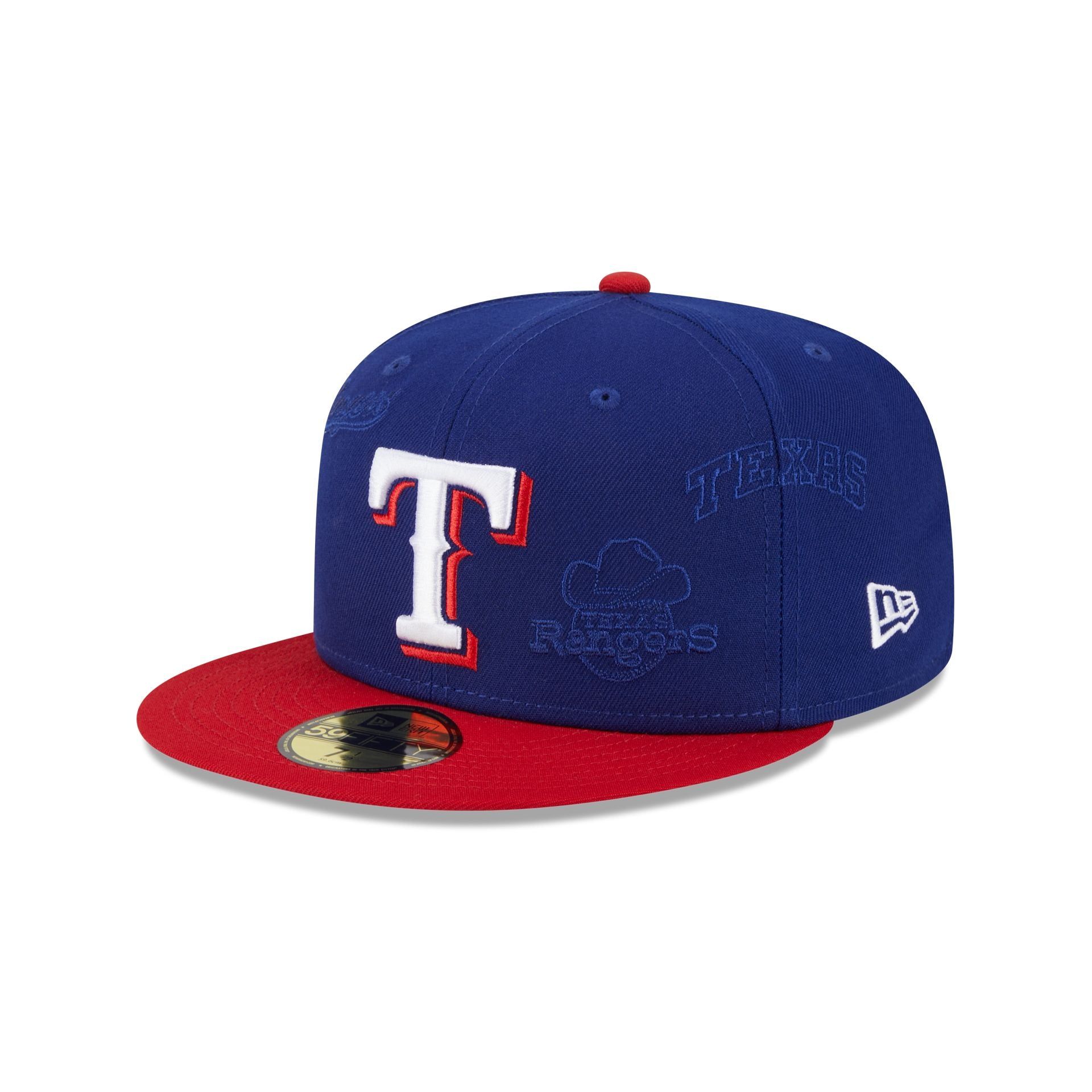 Texas Rangers Multi Logo 59FIFTY Fitted Hat sold by New Era