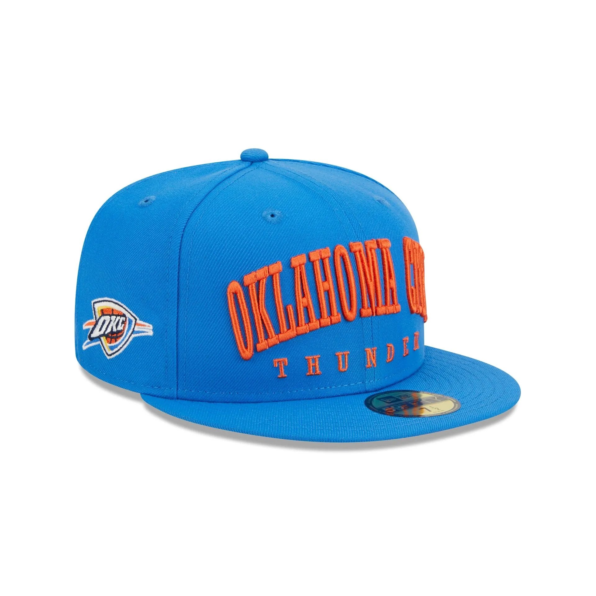 Oklahoma City Thunder Sport Night Wordmark 59FIFTY Fitted Hat sold by New Era
