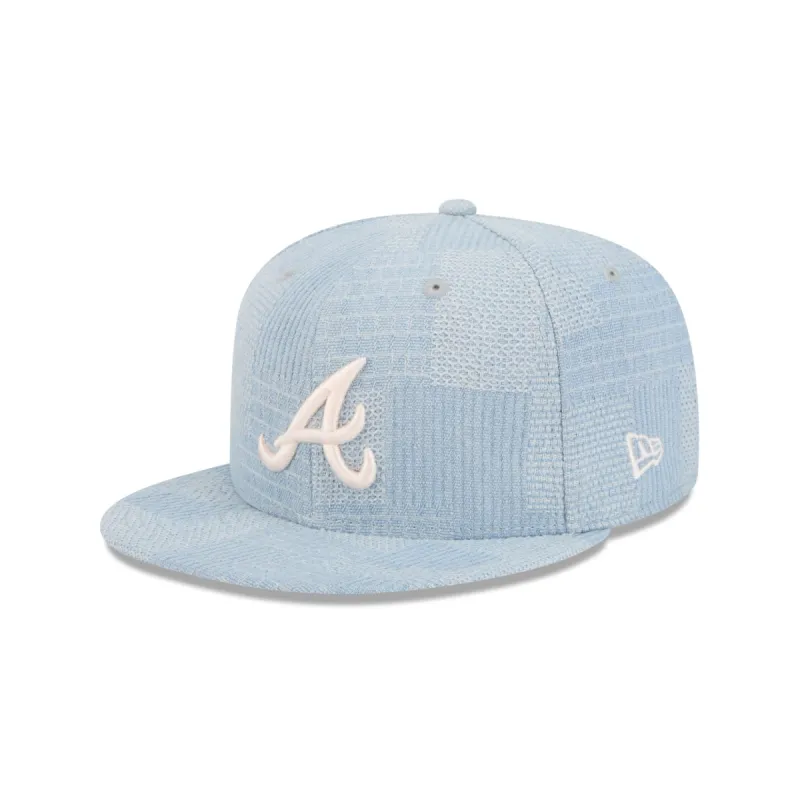 Atlanta Braves Denim Patchwork 9FIFTY Snapback Hat sold by New Era